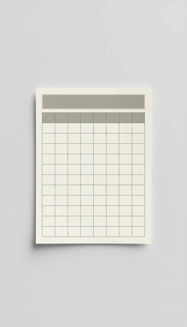 Client Progress Tracking Sheet Print Version